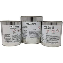 Made in USA - 1 Gal Gloss High-Solid Gray Concrete Floor Coating - 150 Sq Ft/Gal Coverage, 87 g/L VOC Content - Makers Industrial Supply