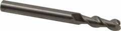 Kennametal - 1/4", 2 Flute, Single End, Solid Carbide, 0.03" Corner Radius End Mill - 2-1/2" OAL, 45° Helix, Right Hand Flute, 3/4" LOC, Right Hand Cut - Makers Industrial Supply