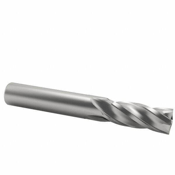 Kennametal - 1/2", 3 Flute, Single End, Solid Carbide, 0.03" Corner Radius End Mill - 3" OAL, 37° Helix, Right Hand Flute, 1-1/4" LOC, Right Hand Cut - Makers Industrial Supply