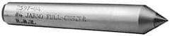 Made in USA - Carbide-Tipped Alloy Steel Standard Point Solid Dead Center - Jarno 12 Taper, 9" OAL - Makers Industrial Supply