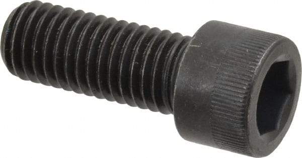 Made in USA - M12x1.75 Metric Coarse Hex Socket Drive, Socket Cap Screw - Grade 12.9 Alloy Steel, Black Oxide Finish, Fully Threaded, 30mm Length Under Head - Makers Industrial Supply