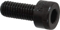 Made in USA - M5x0.80 Metric Coarse Hex Socket Drive, Socket Cap Screw - Grade 12.9 Alloy Steel, Black Oxide Finish, Fully Threaded, 12mm Length Under Head - Makers Industrial Supply