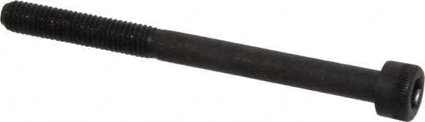 Made in USA - M5x0.80 Metric Coarse Hex Socket Drive, Socket Cap Screw - Grade 12.9 Alloy Steel, Black Oxide Finish, Partially Threaded, 60mm Length Under Head - Makers Industrial Supply