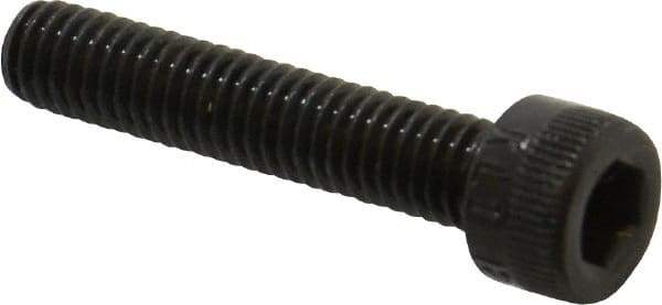 Made in USA - M6x1.00 Metric Coarse Hex Socket Drive, Socket Cap Screw - Grade 12.9 Alloy Steel, Black Oxide Finish, Fully Threaded, 30mm Length Under Head - Makers Industrial Supply