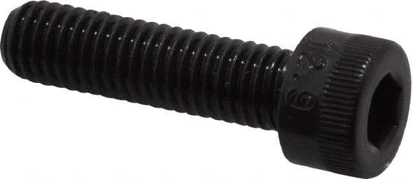 Made in USA - M8x1.25 Metric Coarse Hex Socket Drive, Socket Cap Screw - Grade 12.9 Alloy Steel, Black Oxide Finish, Fully Threaded, 30mm Length Under Head - Makers Industrial Supply