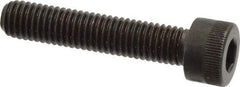 Made in USA - M8x1.25 Metric Coarse Hex Socket Drive, Socket Cap Screw - Grade 12.9 Alloy Steel, Black Oxide Finish, Fully Threaded, 40mm Length Under Head - Makers Industrial Supply