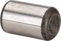 Made in USA - 5/8" Diam x 1" Pin Length Grade 8 Alloy Steel Standard Dowel Pin - Bright Finish, C 47-58 & C 60 (Surface) Hardness, 46,000 Lb (Single Shear), 92,000 Lb (Double Shear) Breaking Strength, 1 Beveled & 1 Rounded End - Makers Industrial Supply