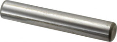 Made in USA - 3/4" Diam x 4-1/2" Pin Length Grade 8 Alloy Steel Standard Dowel Pin - Bright Finish, C 47-58 & C 60 (Surface) Hardness, 132,400 Lb (Double Shear), 66,200 Lb (Single Shear) Breaking Strength, 1 Beveled & 1 Rounded End - Makers Industrial Supply