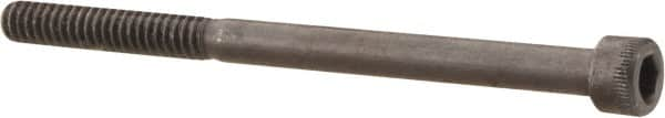 Made in USA - #10-24 UNC Hex Socket Drive, Socket Cap Screw - Alloy Steel, Black Oxide Finish, Partially Threaded, 2-3/4" Length Under Head - Makers Industrial Supply