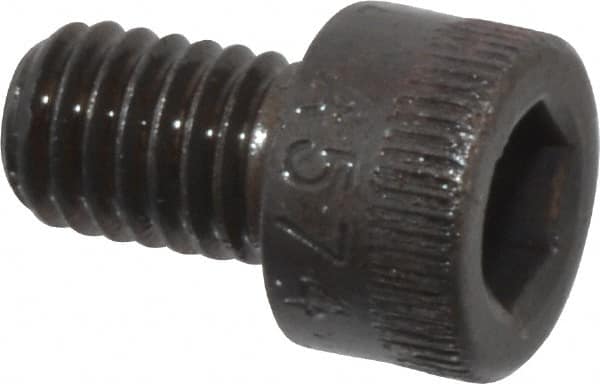 Made in USA - #10-32 UNF Hex Socket Drive, Socket Cap Screw - Alloy Steel, Black Oxide Finish, Fully Threaded, 5/16" Length Under Head - Makers Industrial Supply