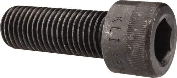 Made in USA - 1-8 UNC Hex Socket Drive, Socket Cap Screw - Alloy Steel, Black Oxide Finish, Fully Threaded, 2-3/4" Length Under Head - Makers Industrial Supply