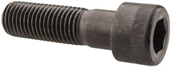 Made in USA - 1-8 UNC Hex Socket Drive, Socket Cap Screw - Alloy Steel, Black Oxide Finish, Partially Threaded, 3-1/2" Length Under Head - Makers Industrial Supply