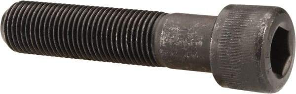 Made in USA - 1-8 UNC Hex Socket Drive, Socket Cap Screw - Alloy Steel, Black Oxide Finish, Partially Threaded, 4-1/4" Length Under Head - Makers Industrial Supply