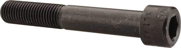 Made in USA - 1-8 UNC Hex Socket Drive, Socket Cap Screw - Alloy Steel, Black Oxide Finish, Partially Threaded, 6-1/2" Length Under Head - Makers Industrial Supply