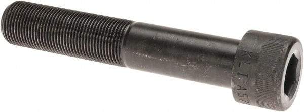 Made in USA - 1-14 UNF Hex Socket Drive, Socket Cap Screw - Alloy Steel, Black Oxide Finish, Partially Threaded, 5-1/2" Length Under Head - Makers Industrial Supply