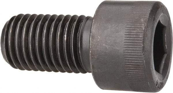 Made in USA - 1-1/8 - 7 UNC Hex Socket Drive, Socket Cap Screw - Alloy Steel, Black Oxide Finish, Partially Threaded, 2" Length Under Head - Makers Industrial Supply