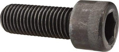 Made in USA - 1-1/8 - 7 UNC Hex Socket Drive, Socket Cap Screw - Alloy Steel, Black Oxide Finish, Fully Threaded, 3" Length Under Head - Makers Industrial Supply