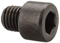 Made in USA - 1/4-28 UNF Hex Socket Drive, Socket Cap Screw - Alloy Steel, Black Oxide Finish, Fully Threaded, 1/4" Length Under Head - Makers Industrial Supply