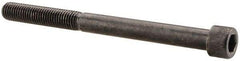 Made in USA - 1/4-28 UNF Hex Socket Drive, Socket Cap Screw - Alloy Steel, Black Oxide Finish, Partially Threaded, 3" Length Under Head - Makers Industrial Supply