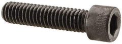 Made in USA - 5/16-18 UNC Hex Socket Drive, Socket Cap Screw - Alloy Steel, Black Oxide Finish, Fully Threaded, 1-3/8" Length Under Head - Makers Industrial Supply