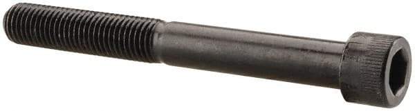 Made in USA - 5/16-24 UNF Hex Socket Drive, Socket Cap Screw - Alloy Steel, Black Oxide Finish, Partially Threaded, 2-3/4" Length Under Head - Makers Industrial Supply