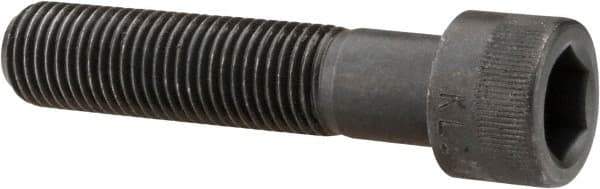 Made in USA - 7/16-20 UNF Hex Socket Drive, Socket Cap Screw - Alloy Steel, Black Oxide Finish, Partially Threaded, 2" Length Under Head - Makers Industrial Supply