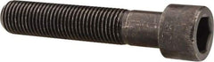 Made in USA - 7/16-20 UNF Hex Socket Drive, Socket Cap Screw - Alloy Steel, Black Oxide Finish, Partially Threaded, 2-1/4" Length Under Head - Makers Industrial Supply