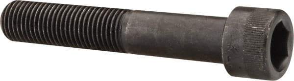 Made in USA - 7/16-20 UNF Hex Socket Drive, Socket Cap Screw - Alloy Steel, Black Oxide Finish, Partially Threaded, 2-1/2" Length Under Head - Makers Industrial Supply