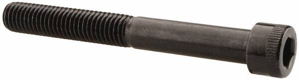 Made in USA - 1/2-13 UNC Hex Socket Drive, Socket Cap Screw - Alloy Steel, Black Oxide Finish, Partially Threaded, 4-1/4" Length Under Head - Makers Industrial Supply