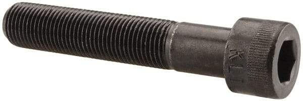 Made in USA - 1/2-20 UNF Hex Socket Drive, Socket Cap Screw - Alloy Steel, Black Oxide Finish, Partially Threaded, 2-3/4" Length Under Head - Makers Industrial Supply