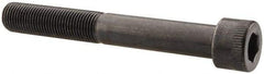 Made in USA - 1/2-20 UNF Hex Socket Drive, Socket Cap Screw - Alloy Steel, Black Oxide Finish, Partially Threaded, 3-3/4" Length Under Head - Makers Industrial Supply