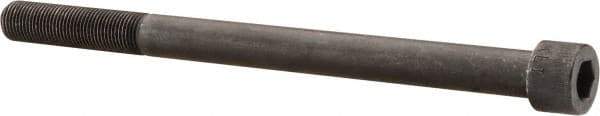 Made in USA - 1/2-20 UNF Hex Socket Drive, Socket Cap Screw - Alloy Steel, Black Oxide Finish, Partially Threaded, 7" Length Under Head - Makers Industrial Supply