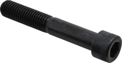 Made in USA - 5/8-11 UNC Hex Socket Drive, Socket Cap Screw - Alloy Steel, Black Oxide Finish, Partially Threaded, 4" Length Under Head - Makers Industrial Supply