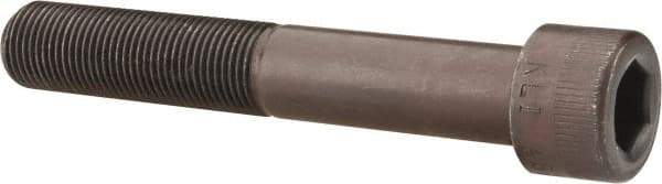 Made in USA - 5/8-18 UNF Hex Socket Drive, Socket Cap Screw - Alloy Steel, Black Oxide Finish, Partially Threaded, 4" Length Under Head - Makers Industrial Supply