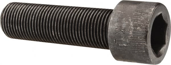 Made in USA - 3/4-16 UNF Hex Socket Drive, Socket Cap Screw - Alloy Steel, Black Oxide Finish, Fully Threaded, 2-1/2" Length Under Head - Makers Industrial Supply