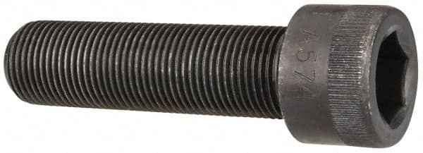 Made in USA - 3/4-16 UNF Hex Socket Drive, Socket Cap Screw - Alloy Steel, Black Oxide Finish, Fully Threaded, 2-3/4" Length Under Head - Makers Industrial Supply