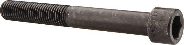 Made in USA - 7/8-9 UNC Hex Socket Drive, Socket Cap Screw - Alloy Steel, Black Oxide Finish, Partially Threaded, 7" Length Under Head - Makers Industrial Supply