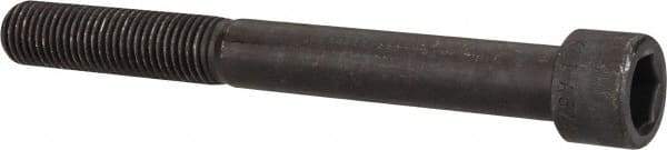 Made in USA - 7/8-9 UNC Hex Socket Drive, Socket Cap Screw - Alloy Steel, Black Oxide Finish, Partially Threaded, 8" Length Under Head - Makers Industrial Supply