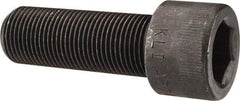 Made in USA - 7/8-14 UNF Hex Socket Drive, Socket Cap Screw - Alloy Steel, Black Oxide Finish, Fully Threaded, 2-1/2" Length Under Head - Makers Industrial Supply