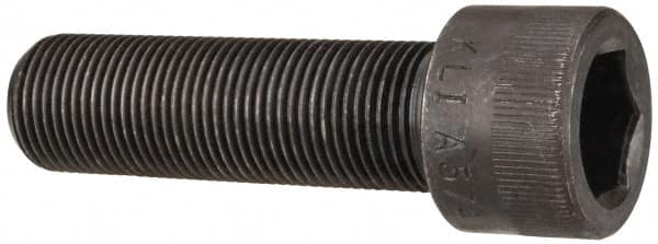 Made in USA - 7/8-14 UNF Hex Socket Drive, Socket Cap Screw - Alloy Steel, Black Oxide Finish, Fully Threaded, 3" Length Under Head - Makers Industrial Supply