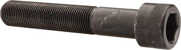 Made in USA - 7/8-14 UNF Hex Socket Drive, Socket Cap Screw - Alloy Steel, Black Oxide Finish, Partially Threaded, 5" Length Under Head - Makers Industrial Supply