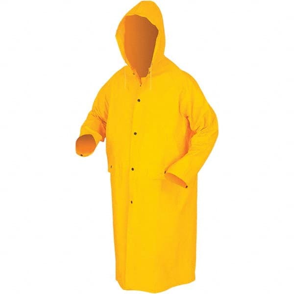 MCR Safety - Size 3XL Yellow Rain Coat - Exact Industrial Supply