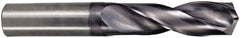 M.A. Ford - 3/16" 142° Spiral Flute Solid Carbide Screw Machine Drill Bit - ALtima Finish, Right Hand Cut, 1" Flute Length, 2-1/2" OAL, Straight Shank - Makers Industrial Supply