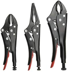 Proto - 3 Piece Locking Plier Set - Comes in Pouch - Makers Industrial Supply