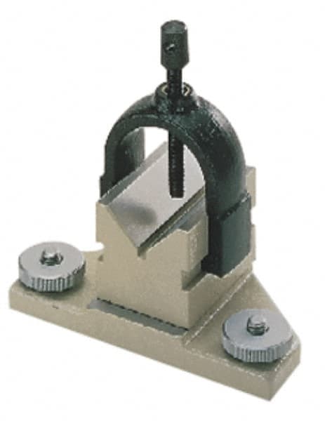 Mitutoyo - Microscope V-Block with Clamp - Use with Mitutoyo Series 176 Toolmaker's Microscopes - Makers Industrial Supply