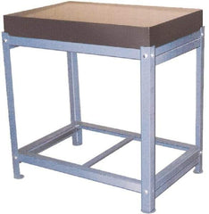 Value Collection - 36" Long x 24" Wide x 36" High, Grade B Granite & Steel Inspection Surface Plate Stand with Surface Plate - Includes 640-0160 Surface Plate, 640-1020 Stand - Makers Industrial Supply