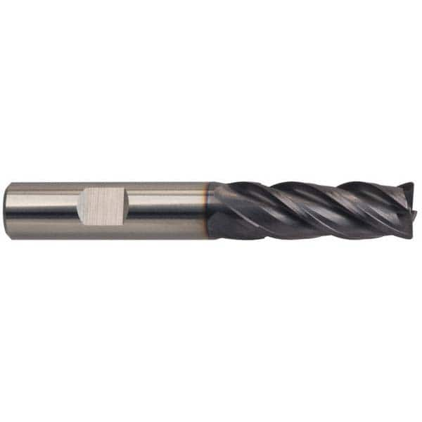 Guhring - 3/8" Diam, 1" Length of Cut, 3/8" Shank Diam, 2-1/2" OAL, 4 Flute Solid Carbide Square End Mill - Makers Industrial Supply