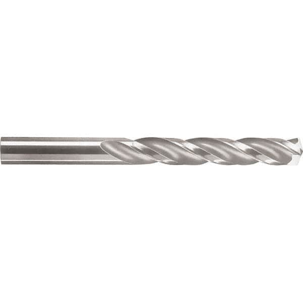 SGS - #15 150° Solid Carbide Jobber Drill - TiN Finish, Right Hand Cut, Spiral Flute, Straight Shank, 2-3/4" OAL, Standard Point - Makers Industrial Supply
