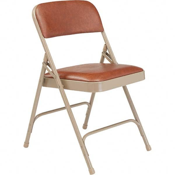 National Public Seating - Folding Chairs Pad Type: Folding Chair w/Vinyl Padded Seat Material: Vinyl; Steel - Makers Industrial Supply