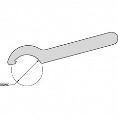 Kennametal - Locknut Wrench for Indexable Tools - Collet Chuck Compatible, TG-DV Toolholder Style Compatibility - Makers Industrial Supply